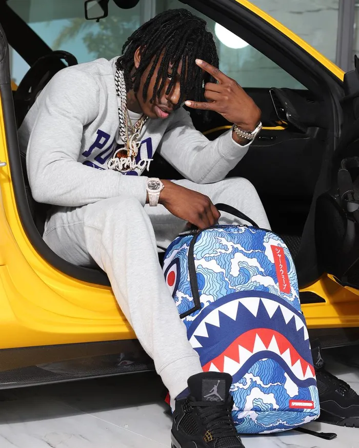 SPRAYGROUND Backpacks THE SHARK WAVE made From 100 Recycled Plastic Bottles From The Ocean 8211 Universal SPRAYGROUND Backpacks THE SHARK WAVE made From 100 Recycled Plastic Bottles From The Ocean 8211 Universal