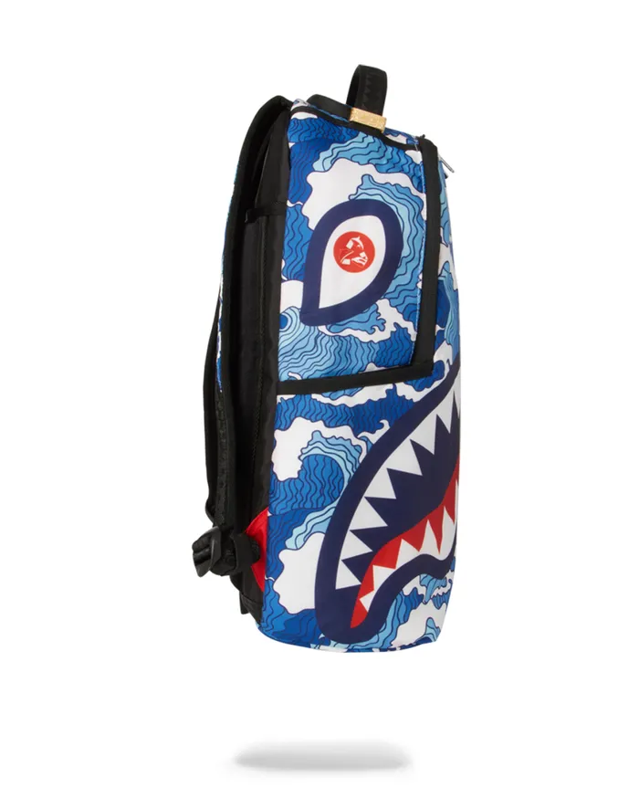 SPRAYGROUND Backpacks THE SHARK WAVE made From 100 Recycled Plastic Bottles From The Ocean 8211 Universal SPRAYGROUND Backpacks THE SHARK WAVE made From 100 Recycled Plastic Bottles From The Ocean 8211 Universal