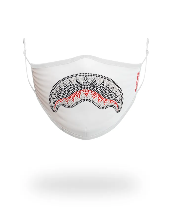 SPRAYGROUND Face Masks TRINITY DIAMOND SHARK WHT POLYESTER FACE MASK 8211 Universal