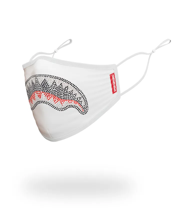 SPRAYGROUND Face Masks TRINITY DIAMOND SHARK WHT POLYESTER FACE MASK 8211 Universal