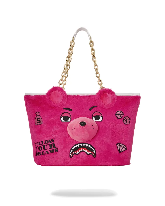 SPRAYGROUND Handbags PLUSH MONEYBEAR TOTE PINK 8211 Universal