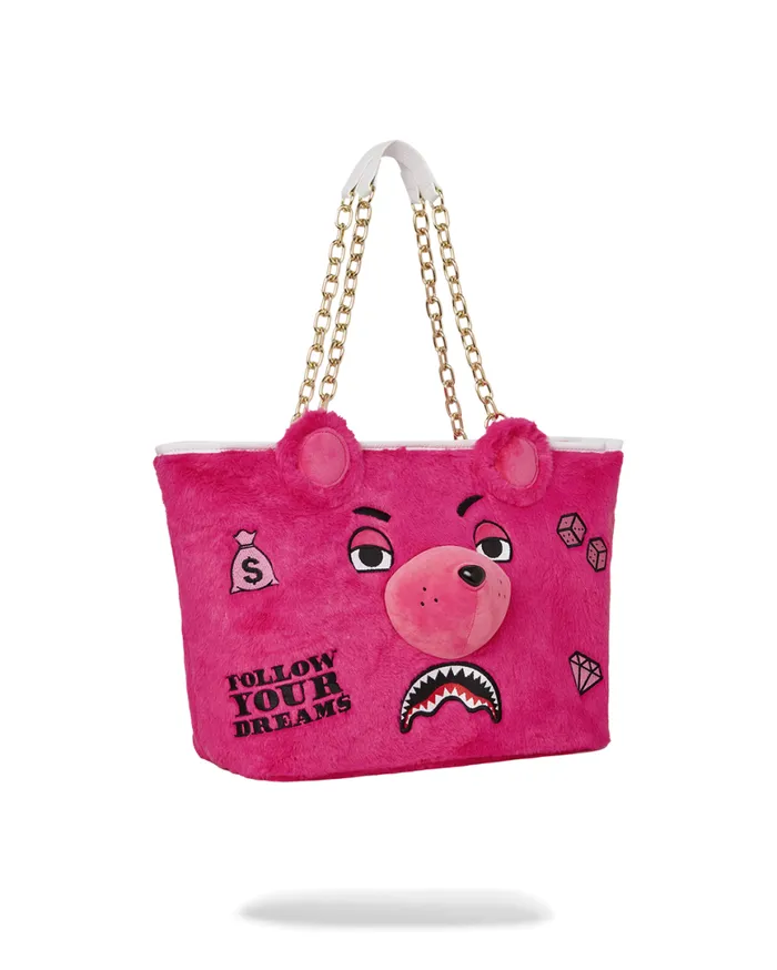 SPRAYGROUND Handbags PLUSH MONEYBEAR TOTE PINK 8211 Universal SPRAYGROUND Handbags PLUSH MONEYBEAR TOTE PINK 8211 Universal