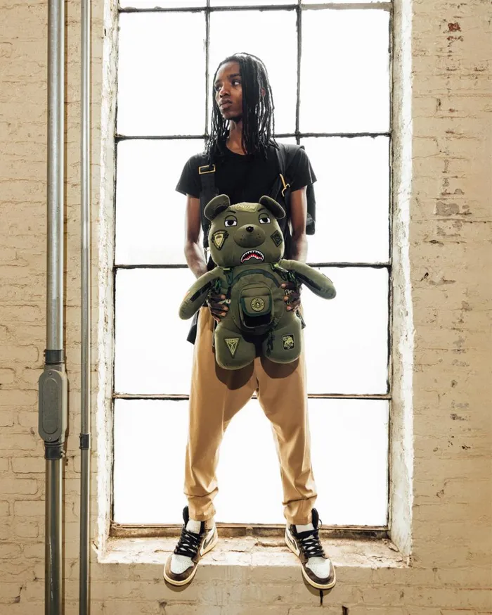 SPRAYGROUND Teddy Bear Backpacks SPECIAL OPS FULL THROTTLE MONEYBEAR TEDDYBEAR BACKPACK 8211 Universal SPRAYGROUND Teddy Bear Backpacks SPECIAL OPS FULL THROTTLE MONEYBEAR TEDDYBEAR BACKPACK 8211 Universal