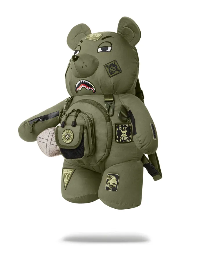 SPRAYGROUND Teddy Bear Backpacks SPECIAL OPS FULL THROTTLE MONEYBEAR TEDDYBEAR BACKPACK 8211 Universal SPRAYGROUND Teddy Bear Backpacks SPECIAL OPS FULL THROTTLE MONEYBEAR TEDDYBEAR BACKPACK 8211 Universal