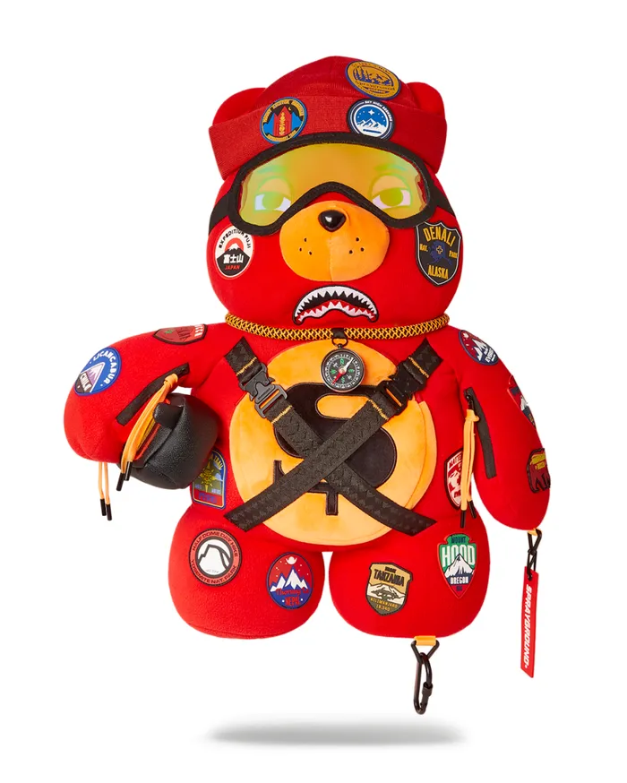 SPRAYGROUND Teddy Bear Backpacks THE GLOBAL EXPEDITION MONEYBEAR TEDDYBEAR BACKPACK 8211 Universal