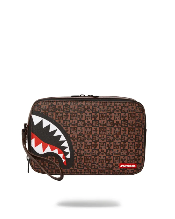 SPRAYGROUND Toiletries Aka Money Bags FRENZY SHARKS TOILETRY BAG 8211 Universal