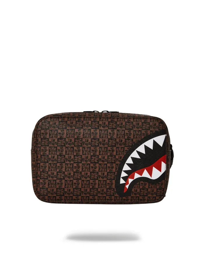 SPRAYGROUND Toiletries Aka Money Bags FRENZY SHARKS TOILETRY BAG 8211 Universal SPRAYGROUND Toiletries Aka Money Bags FRENZY SHARKS TOILETRY BAG 8211 Universal