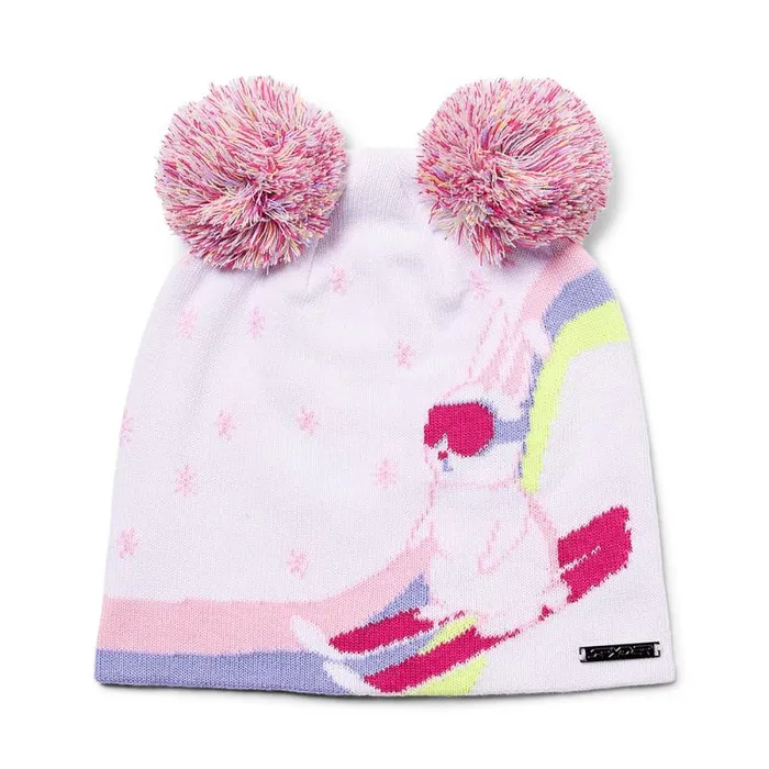Spyder Hats Ski Bunny Pom White 8211 Kids