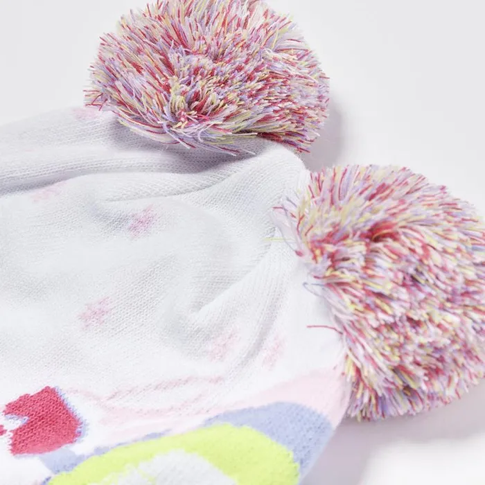Spyder Hats Ski Bunny Pom White 8211 Kids