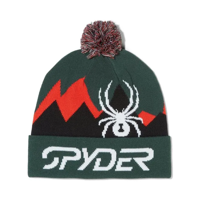 Spyder Hats Zone Pom Cypress Green 8211 Mens