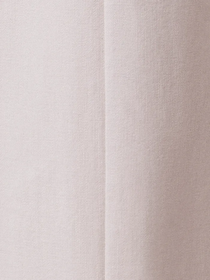 Straight Cotton Denim Pants Beige Women Akris Pants