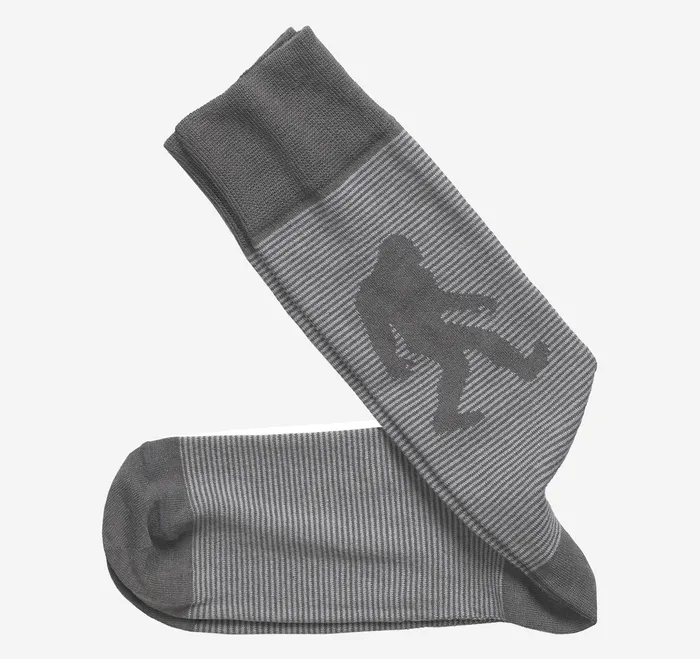 Striped Socks Gray Yeti Men Socks Johnston and Murphy