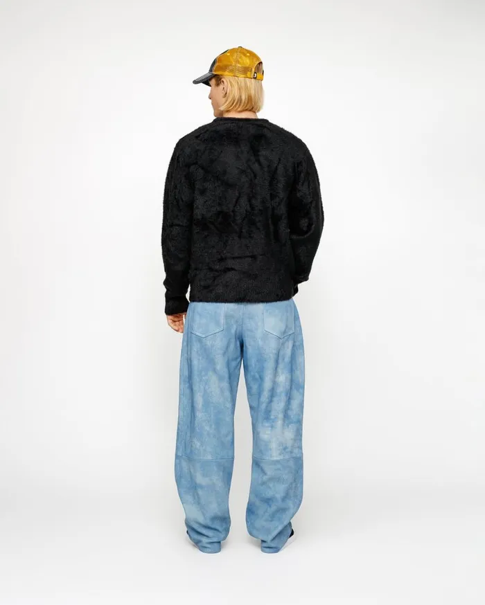 Stussy Knits SHAGGY CARDIGAN Black 8211 MenWomen