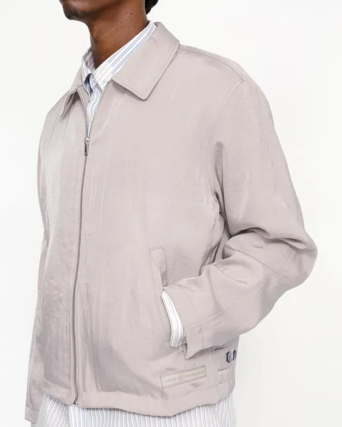 Stussy Outerwear SS LINK NYLON CLUB JACKET Bone 8211 MenWomen