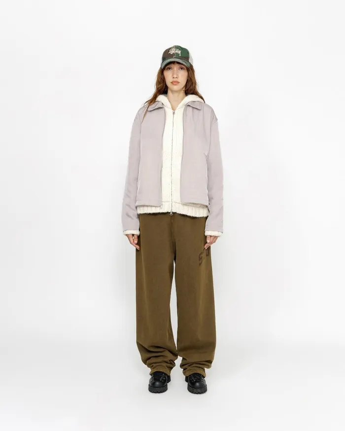 Stussy Outerwear SS LINK NYLON CLUB JACKET Bone 8211 MenWomen
