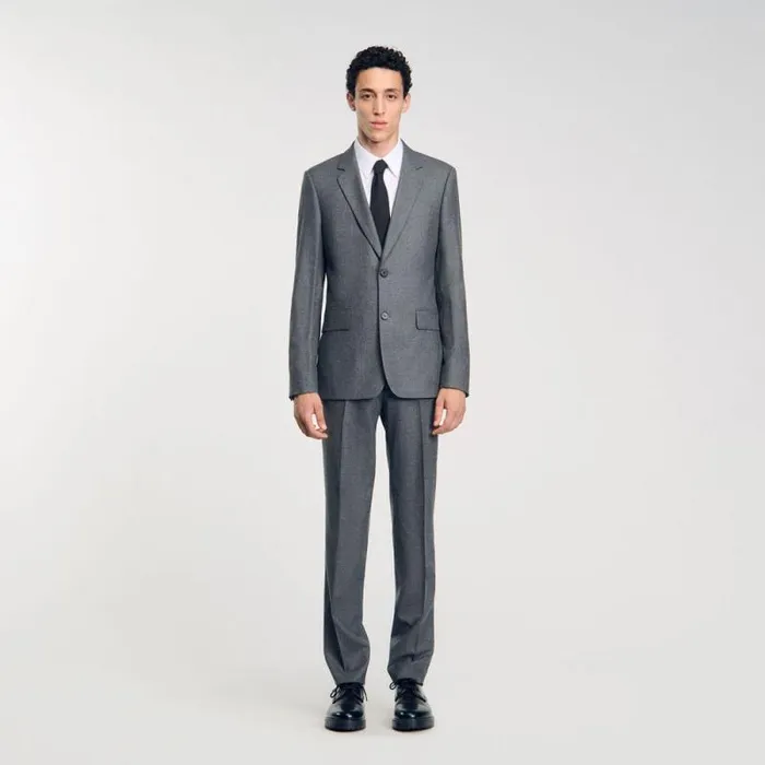 Suits and Blazers Men SANDRO Suit Jacket Grey