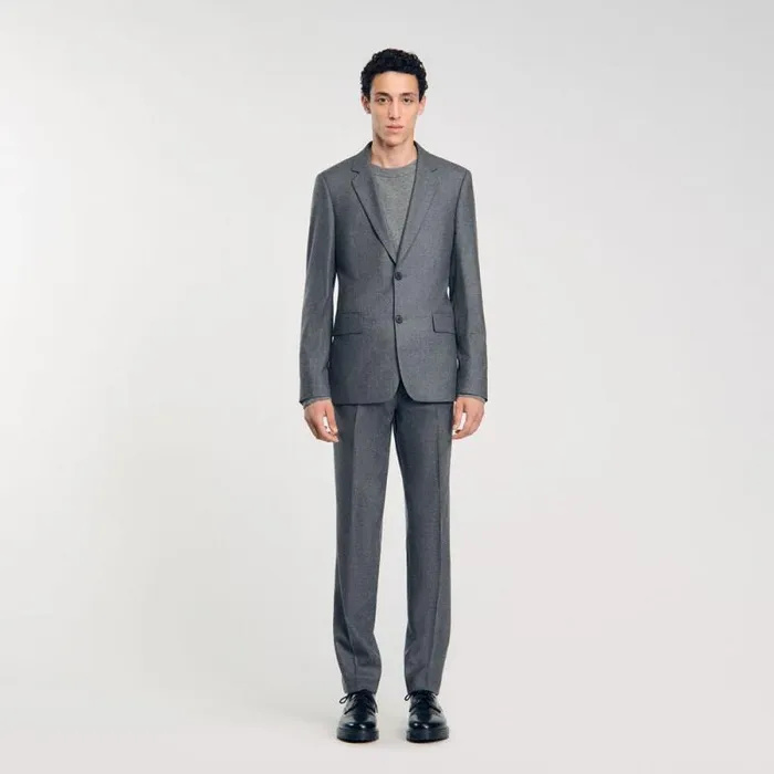 Suits and Blazers Men SANDRO Suit Jacket Grey