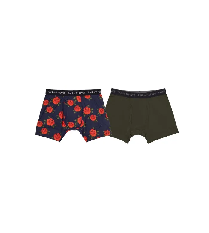 Superfit Boxer Briefs Navy Olive Underwear 2 Pack Men Pair Of Thieves Boxer Briefs