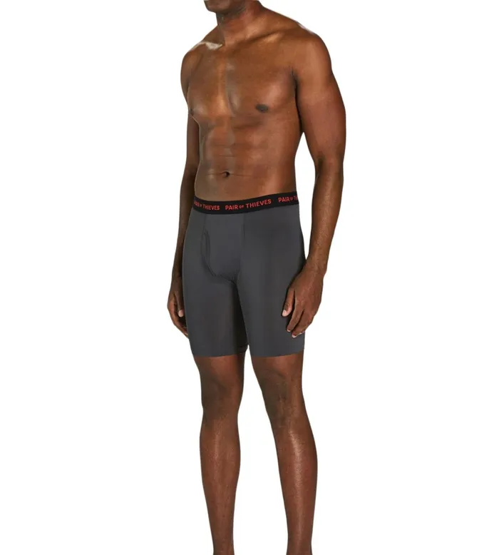 Superfit Long Boxer Briefs Black Charcoal Underwear 2 Pack Men Pair Of Thieves Long Boxer Briefs Superfit Long Boxer Briefs Black Charcoal Underwear 2 Pack Men Pair Of Thieves Long Boxer Briefs