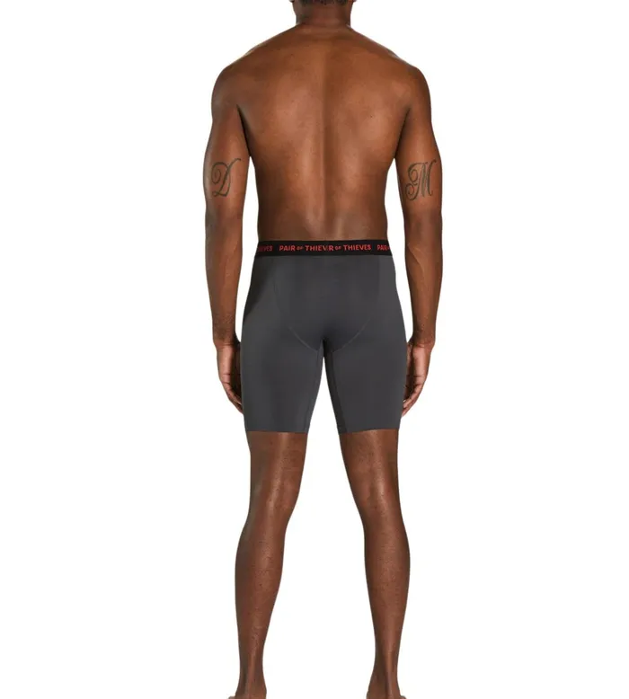 Superfit Long Boxer Briefs Black Charcoal Underwear 2 Pack Men Pair Of Thieves Long Boxer Briefs Superfit Long Boxer Briefs Black Charcoal Underwear 2 Pack Men Pair Of Thieves Long Boxer Briefs