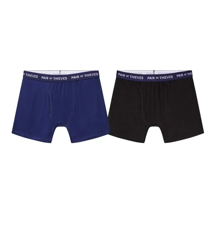 Supersoft Boxer Briefs Black Navy Underwear 2 Pack 1022720057 Men Pair Of Thieves Boxer Briefs