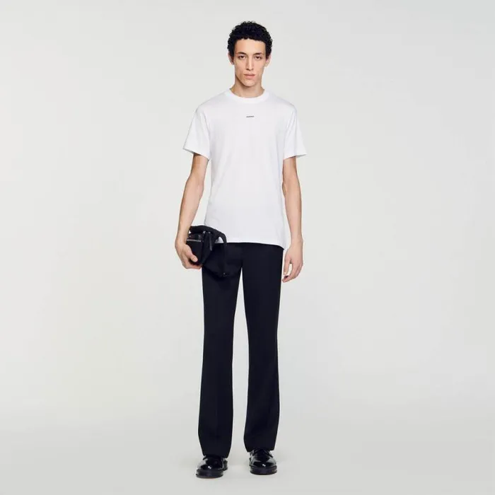 Tshirts and Polos Men SANDRO Shortsleeved Tshirt White