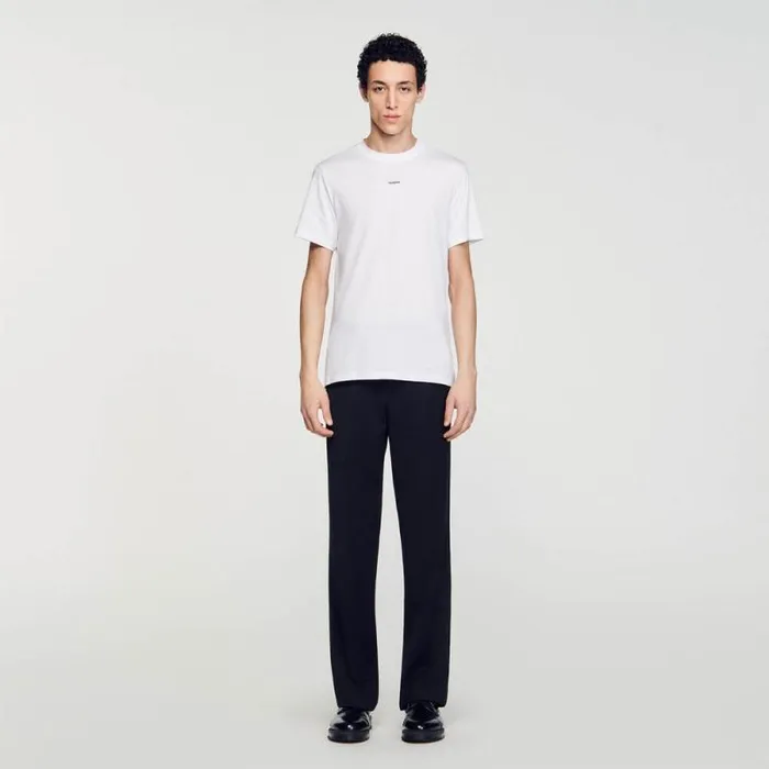 Tshirts and Polos Men SANDRO Shortsleeved Tshirt White