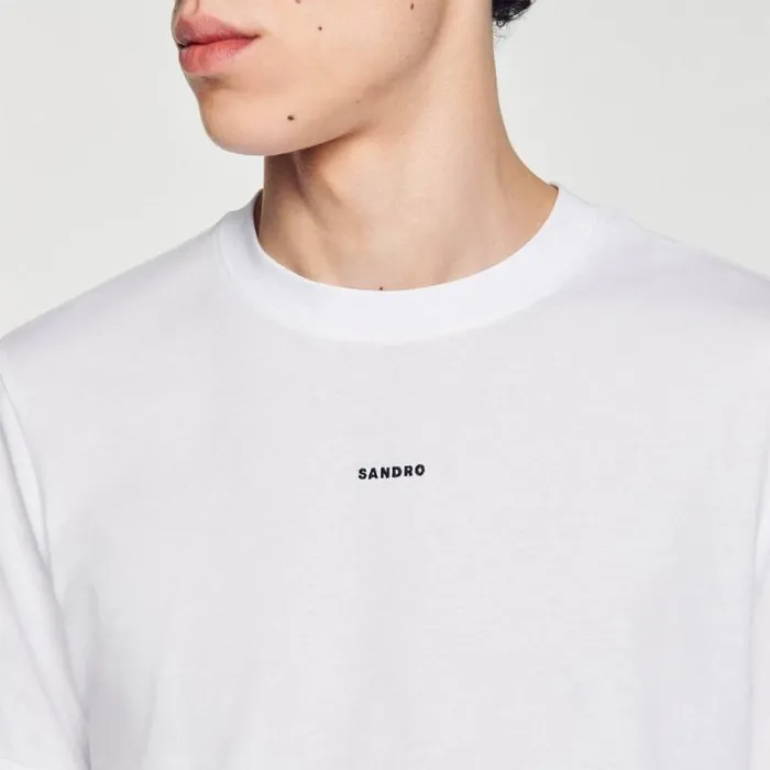 Tshirts and Polos Men SANDRO Shortsleeved Tshirt White