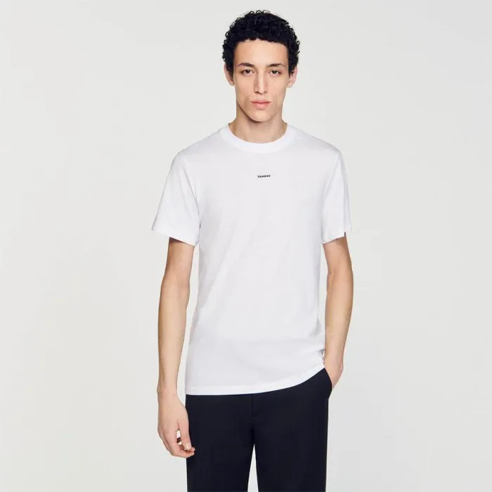 Tshirts and Polos Men SANDRO Shortsleeved Tshirt White