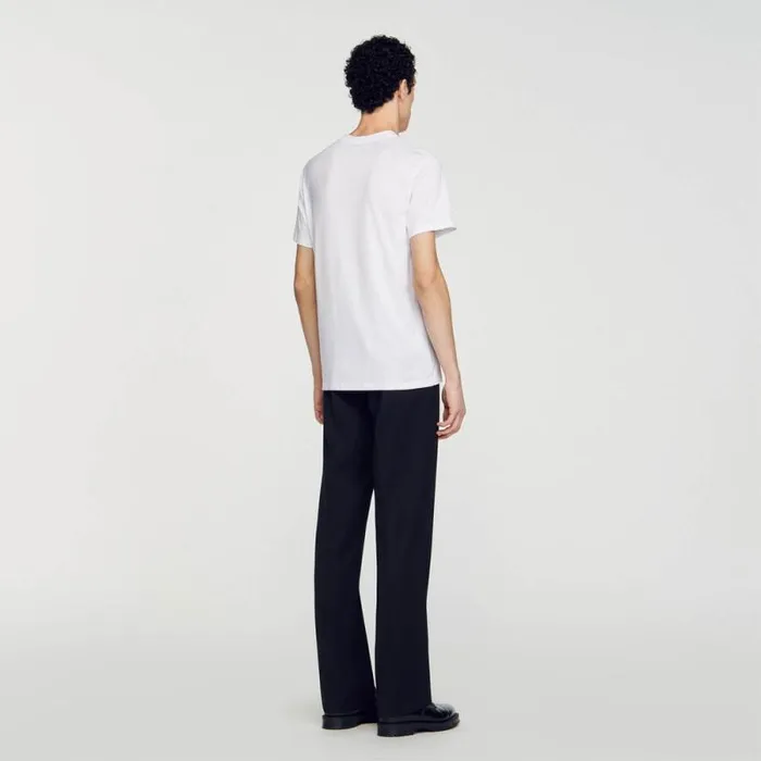 Tshirts and Polos Men SANDRO Shortsleeved Tshirt White