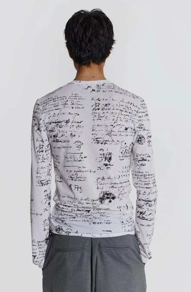TShirts Men Jaded London Scripture Long Sleeve