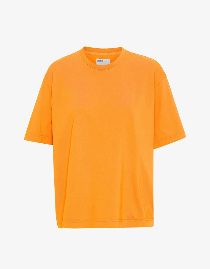 TShirts Oversized Organic TShirt 8211 Sunny Orange Colorfulstandard Men