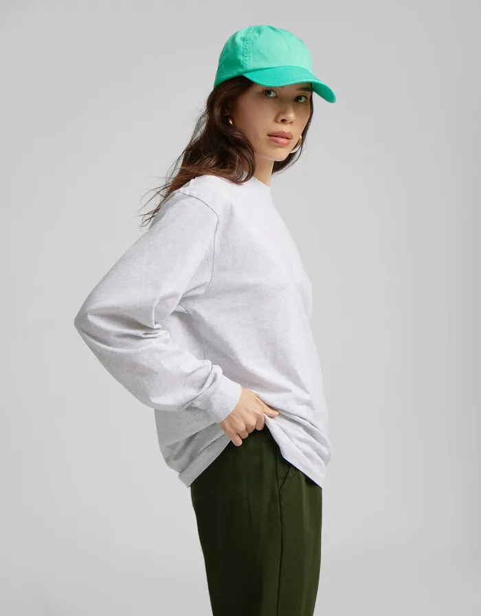 TShirts Women Colorfulstandard Oversized Organic LS TShirt 8211 Faded Grey