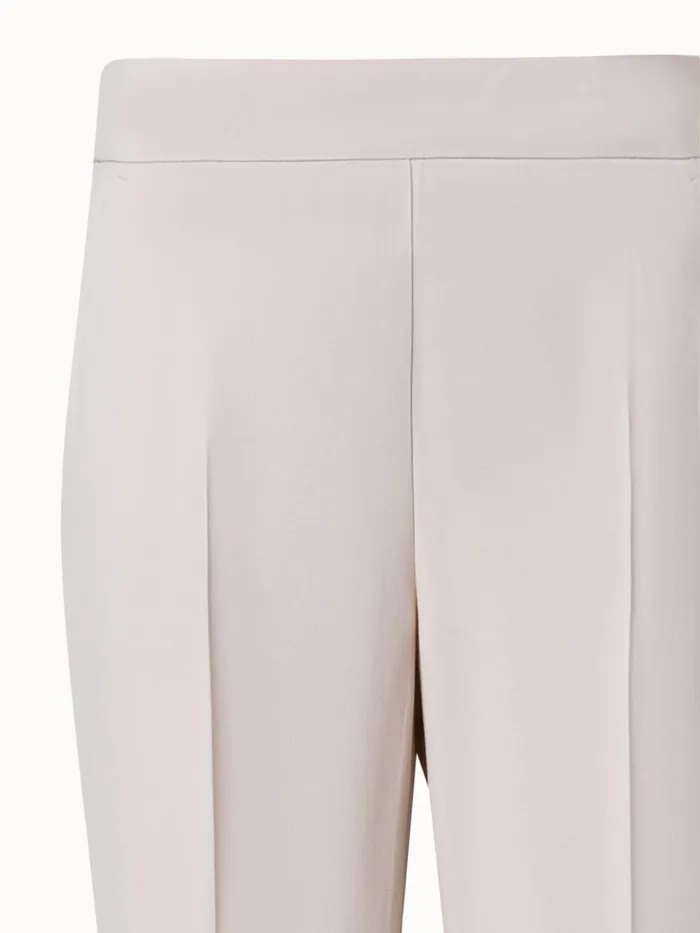 Tapered Crpe Pants With Elastic Back Sand Women Akris Pants