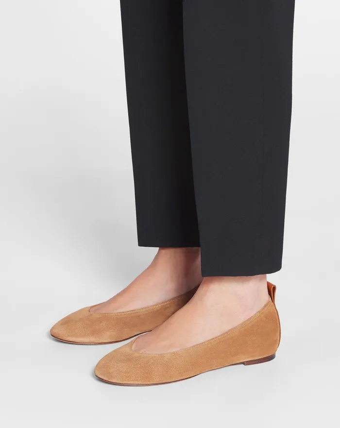 The Suede Ballerina Flat Brown Women Lanvin Ballerinas