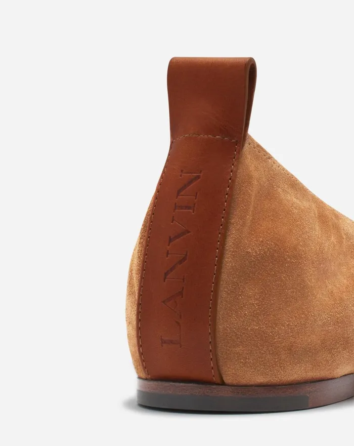 The Suede Ballerina Flat Brown Women Lanvin Loafers
