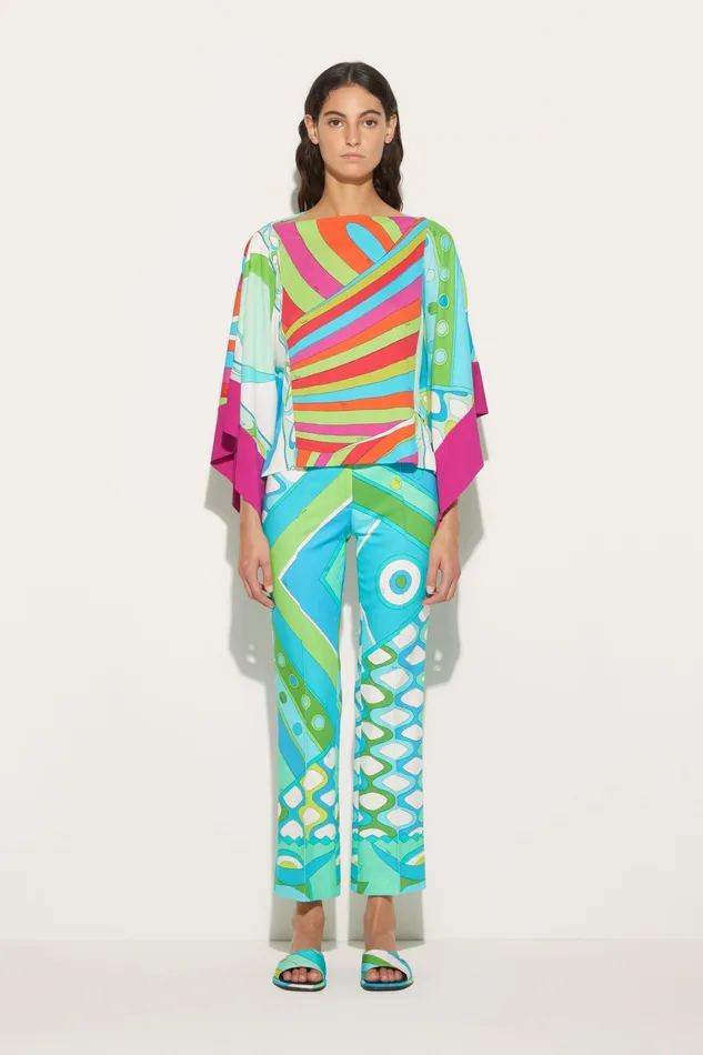 Tops And Shirts Women PUCCI IridePrint Kaftan Top