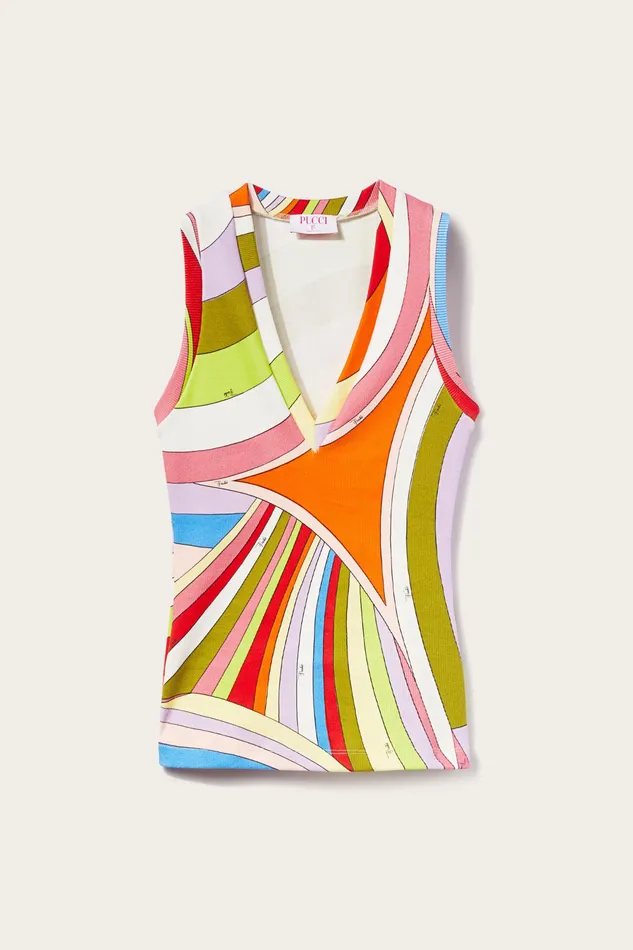 Tops And Shirts Women PUCCI IridePrint Tank Top