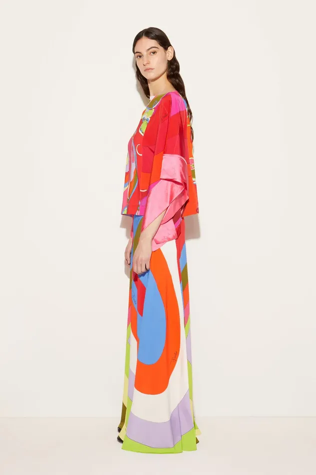 Tops And Shirts Women PUCCI OrchideePrint Kaftan Top