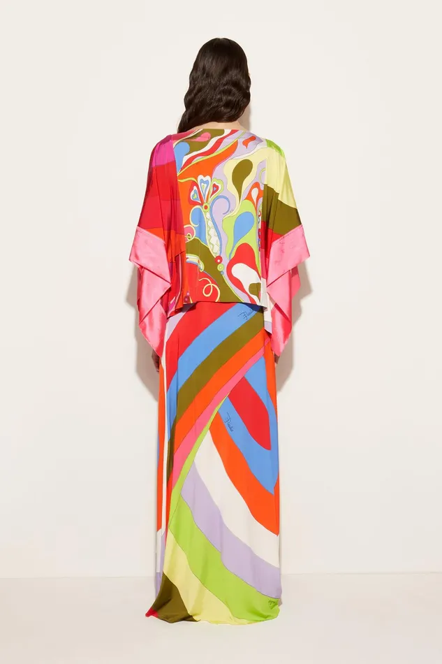 Tops And Shirts Women PUCCI OrchideePrint Kaftan Top