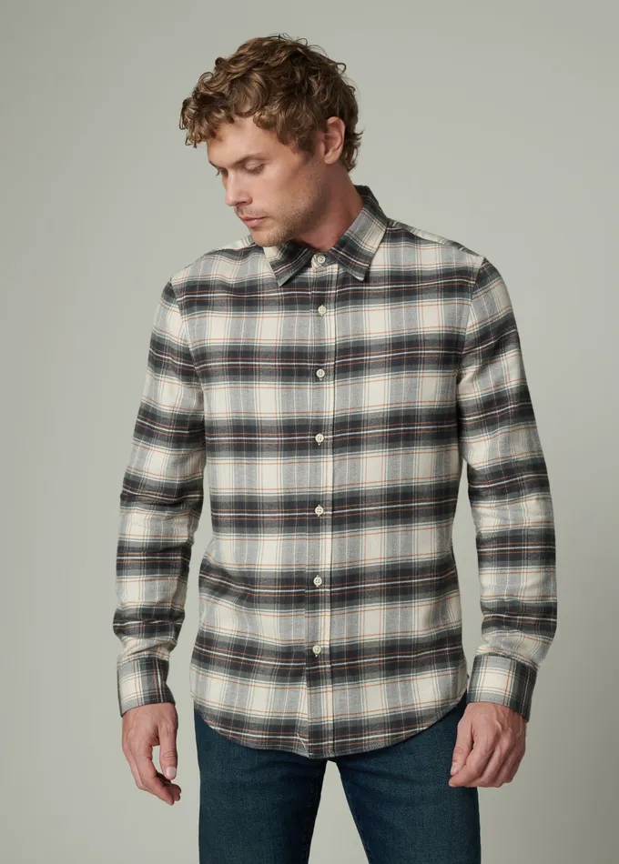 Tops Tees OLIVER FLANNEL SHIRT Agave Plaid 8211 Joe8217s Jeans Men