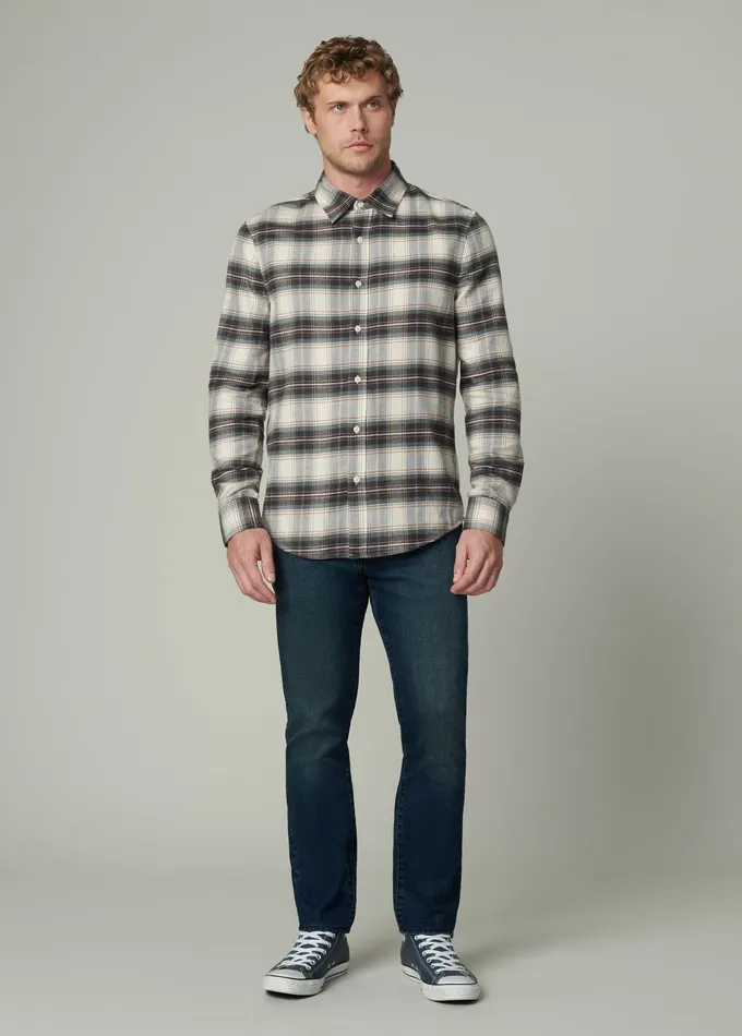 Tops Tees OLIVER FLANNEL SHIRT Agave Plaid 8211 Joe8217s Jeans Men
