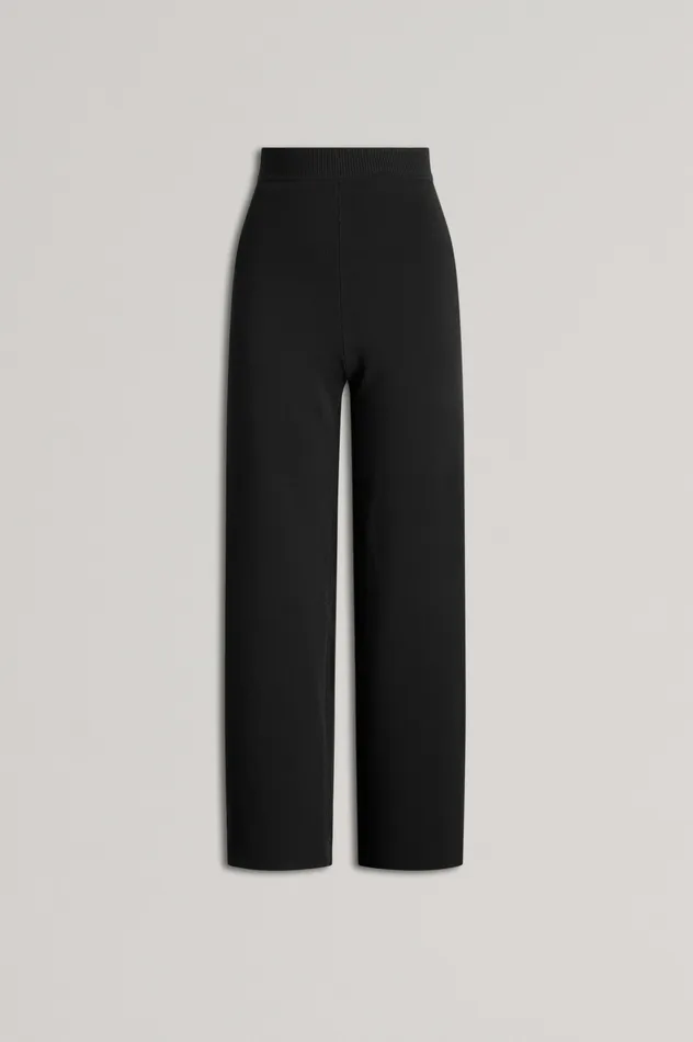 Trousers Scanlan Theodore Women MICRO CREPE CROP TROUSER BLACK Trousers Scanlan Theodore Women MICRO CREPE CROP TROUSER BLACK