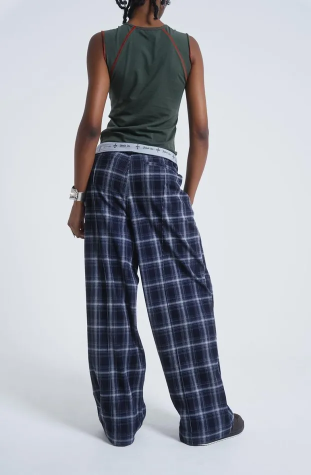 Trousers Women Jaded London Aphex Checked Trousers