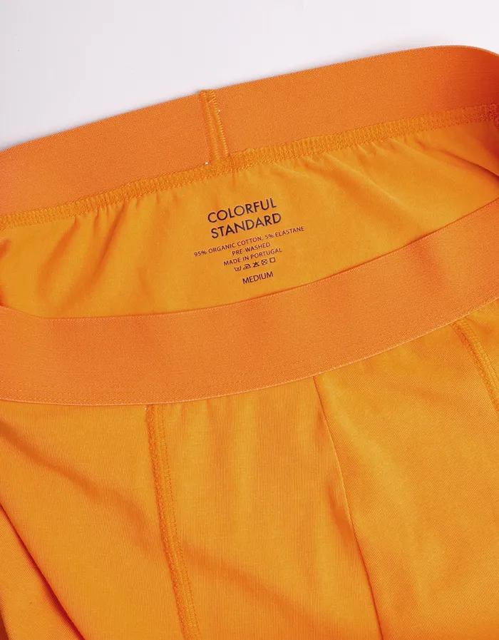 Underwear Colorfulstandard Men Classic Organic Boxer Briefs 8211 Sunny Orange