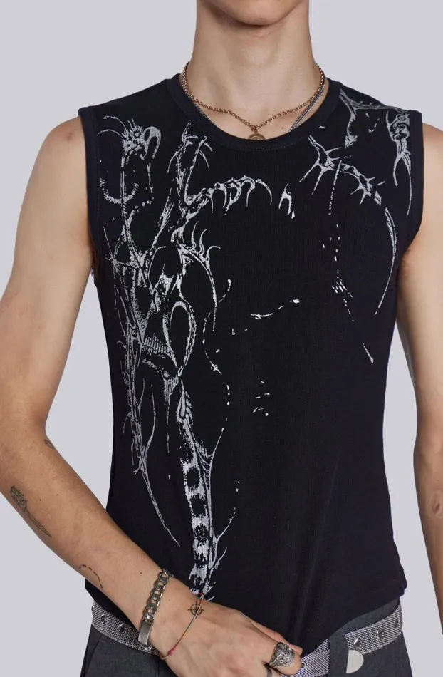 Vests Men Jaded London Astora Rib Tank