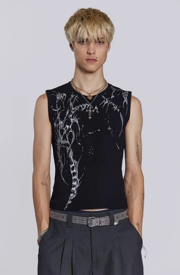 Vests Men Jaded London Astora Rib Tank
