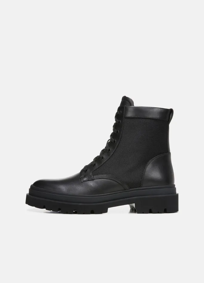 Vince Boots Men Raider Leather Boot Black