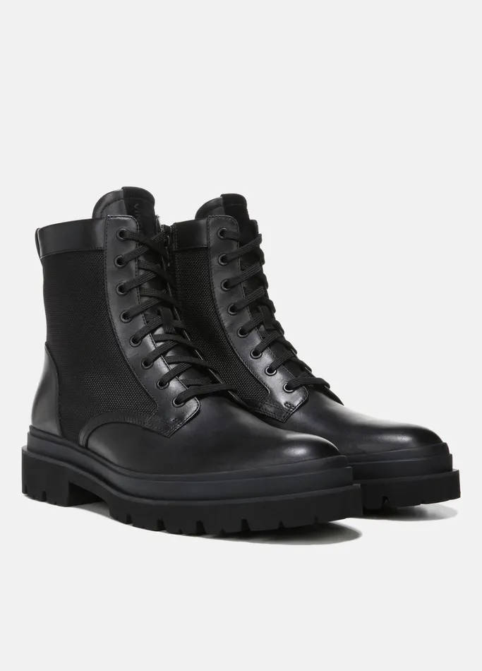 Vince Boots Men Raider Leather Boot Black