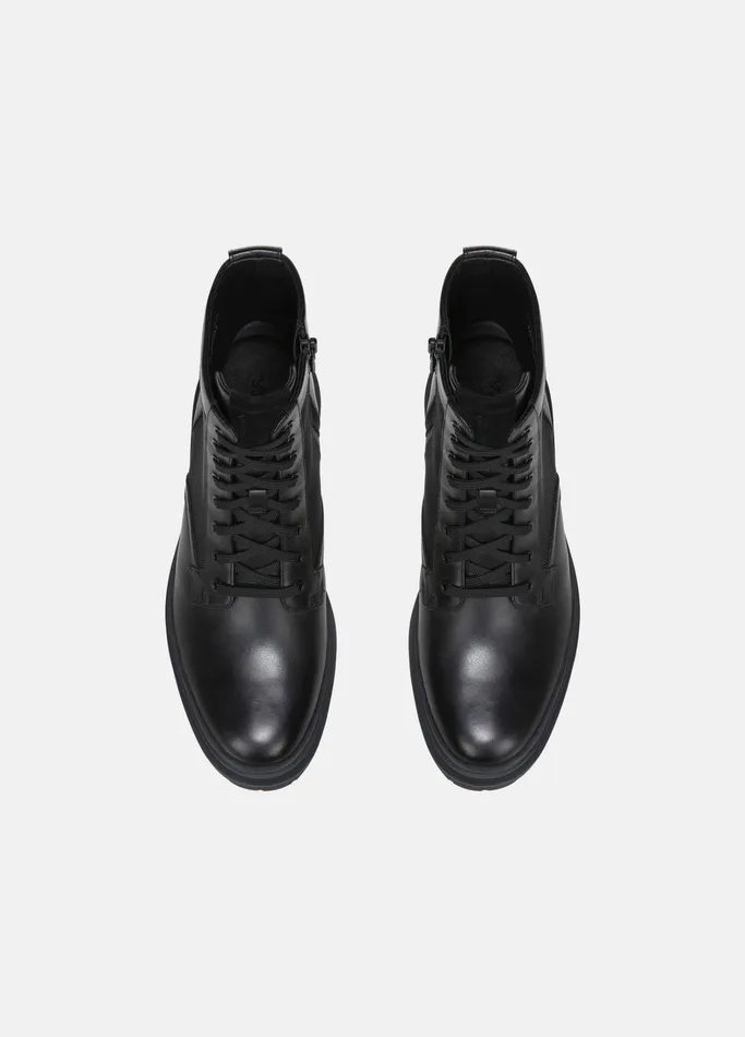 Vince Boots Men Raider Leather Boot Black